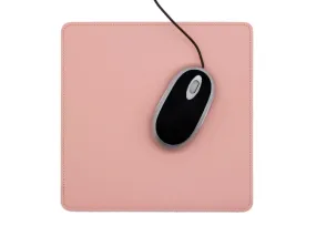 Tapis souris en cuir rose