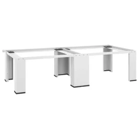vidaXL Socle double pour lave-linge et sèche-linge Blanc | vidaxl-fr